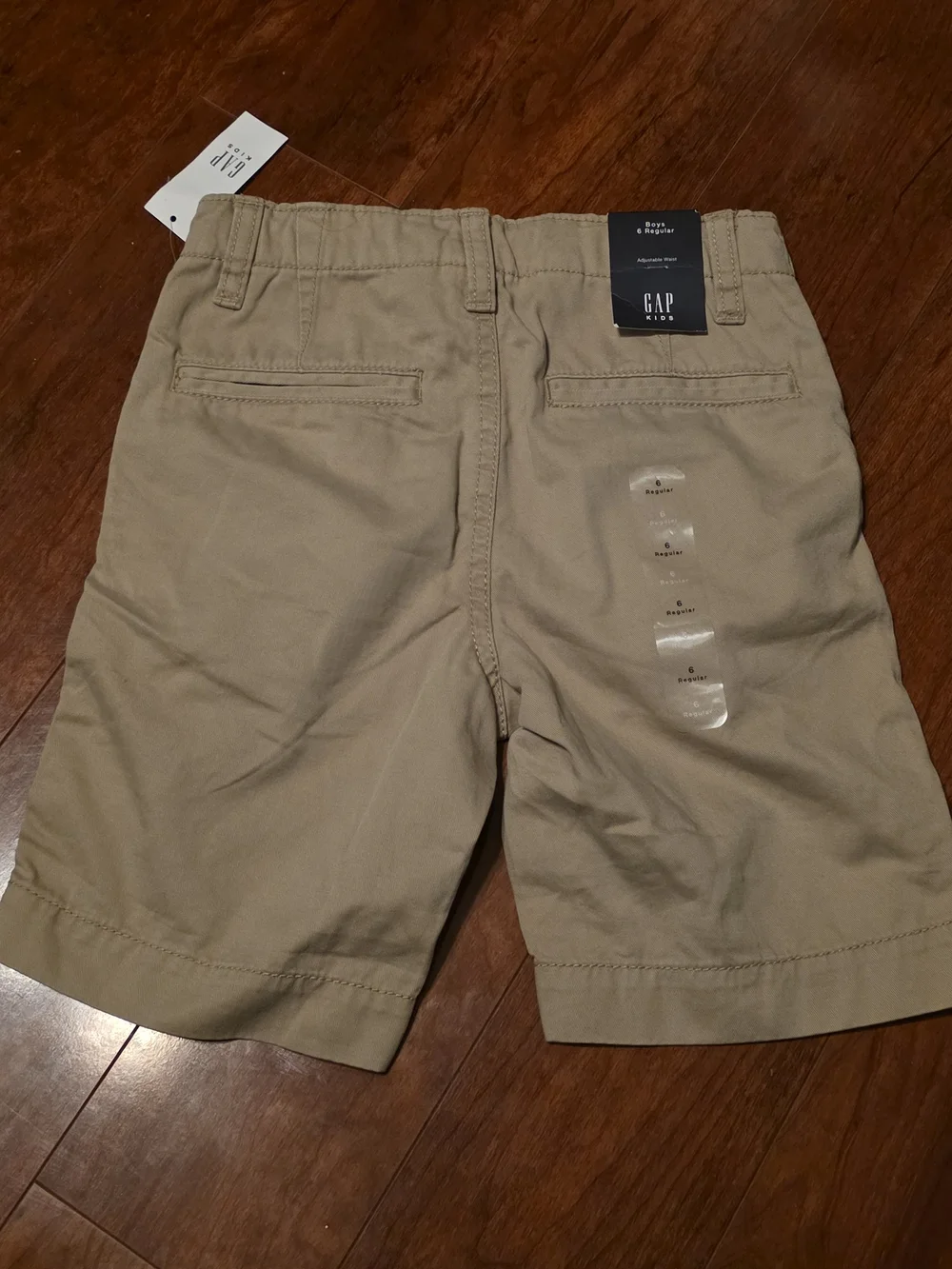 GAP Kids Khaki Flat-Front Shorts
